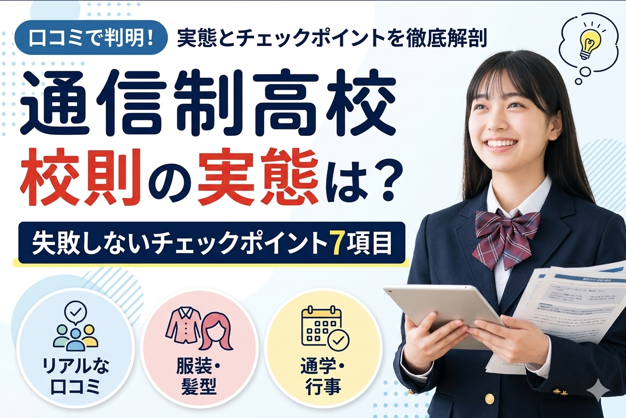 通信制高校 校則の実態とチェックリスト｜口コミでわかる比較ポイント